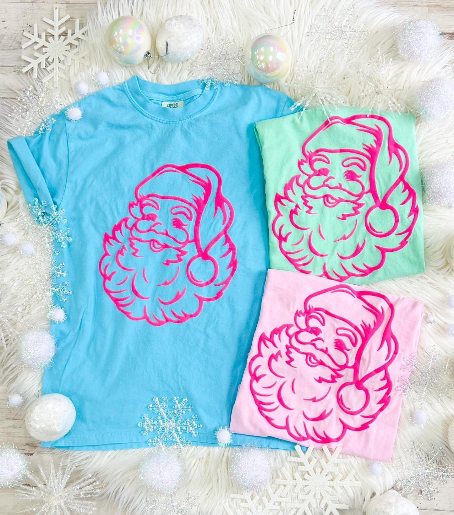 Santa (Puff Ink) Tee