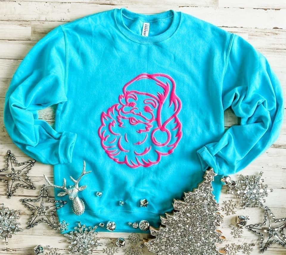 Santa (Puff Ink) Sweatshirt