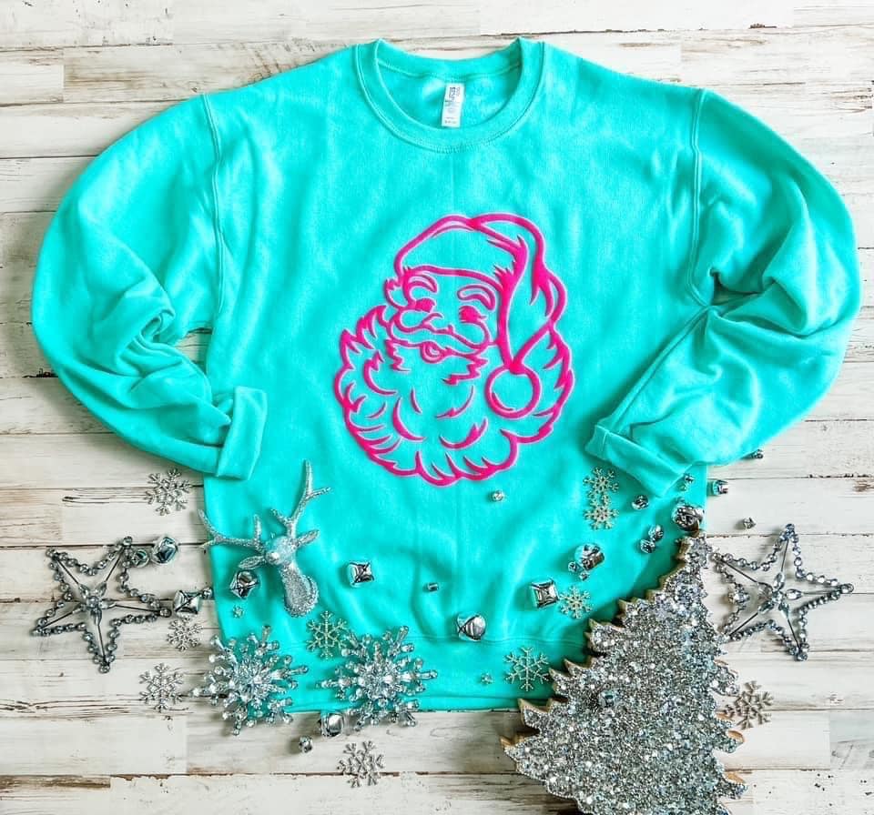 Santa (Puff Ink) Sweatshirt