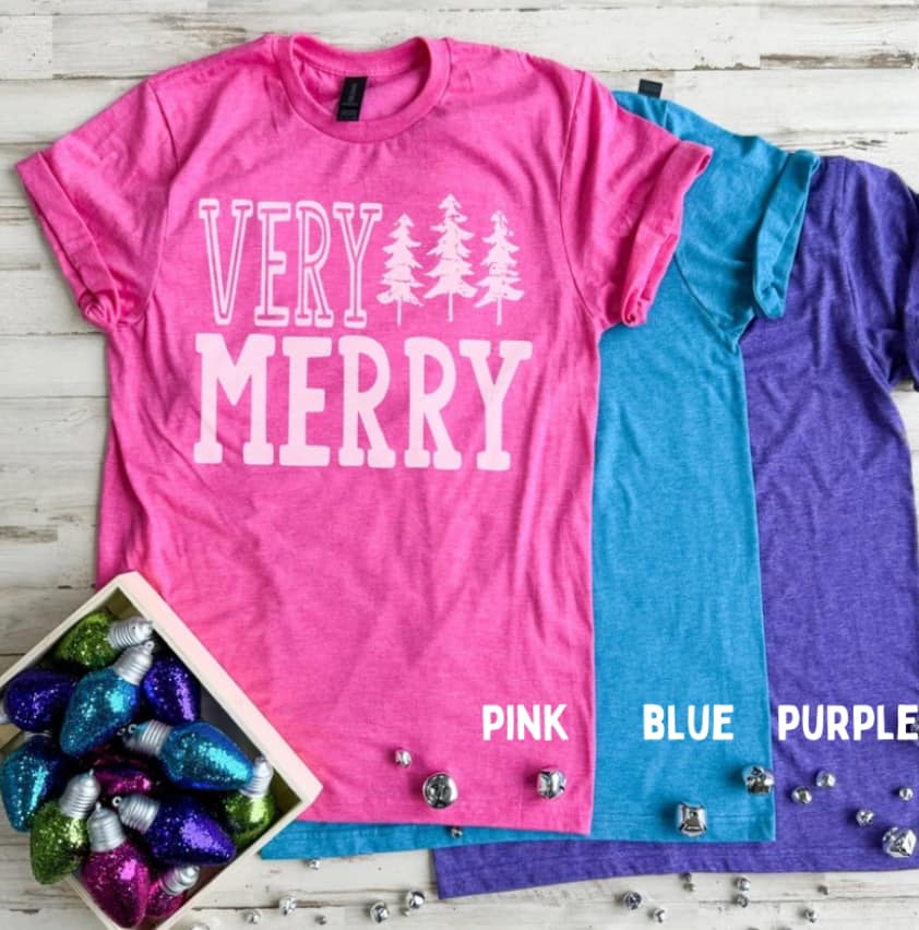 Very Merry Tee (TONS OF COLORS!!)